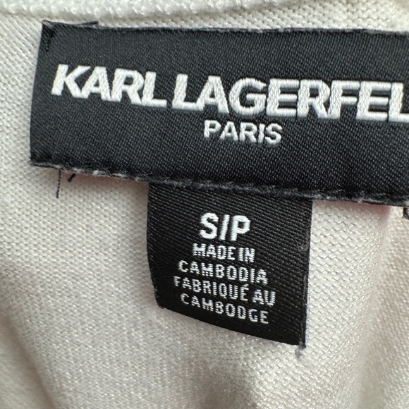 💎 Karl Lagerfeld Short Sleeve Top White - Picture 5 of 10